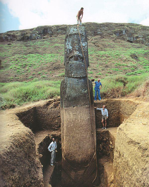 Easter Island Statue with full