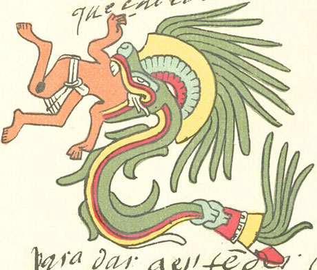  Quetzalcoatl Mayan Drawing